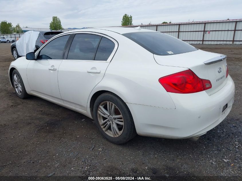 2010 Infiniti G37 Journey VIN: JN1CV6AP3AM204558 Lot: 39363525