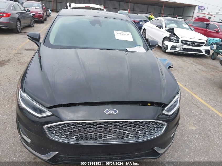 2019 Ford Fusion Hybrid Titanium VIN: 3FA6P0RU3KR223864 Lot: 39363531