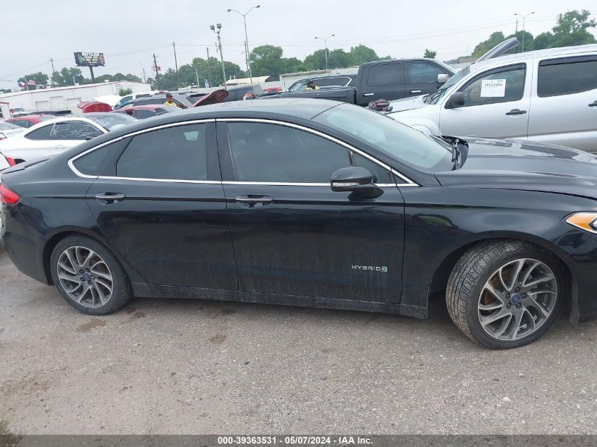 2019 Ford Fusion Hybrid Titanium VIN: 3FA6P0RU3KR223864 Lot: 39363531