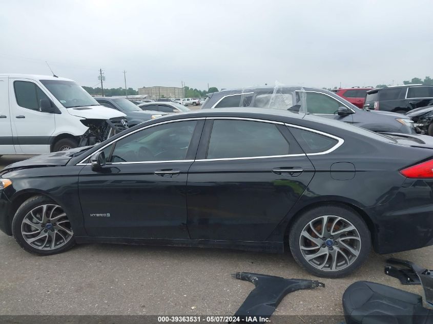 2019 Ford Fusion Hybrid Titanium VIN: 3FA6P0RU3KR223864 Lot: 39363531