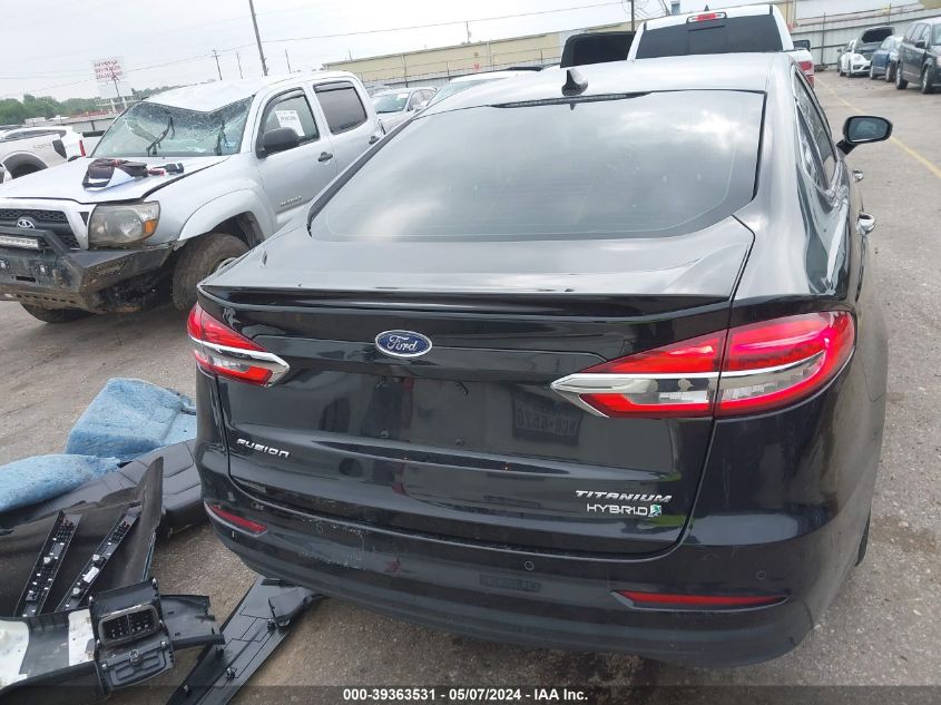 2019 Ford Fusion Hybrid Titanium VIN: 3FA6P0RU3KR223864 Lot: 39363531