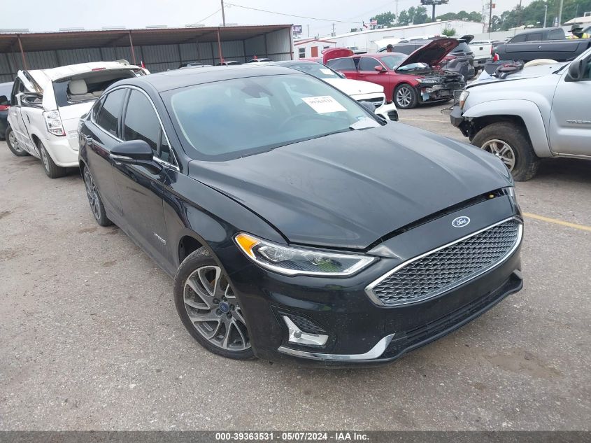 2019 Ford Fusion Hybrid Titanium VIN: 3FA6P0RU3KR223864 Lot: 39363531