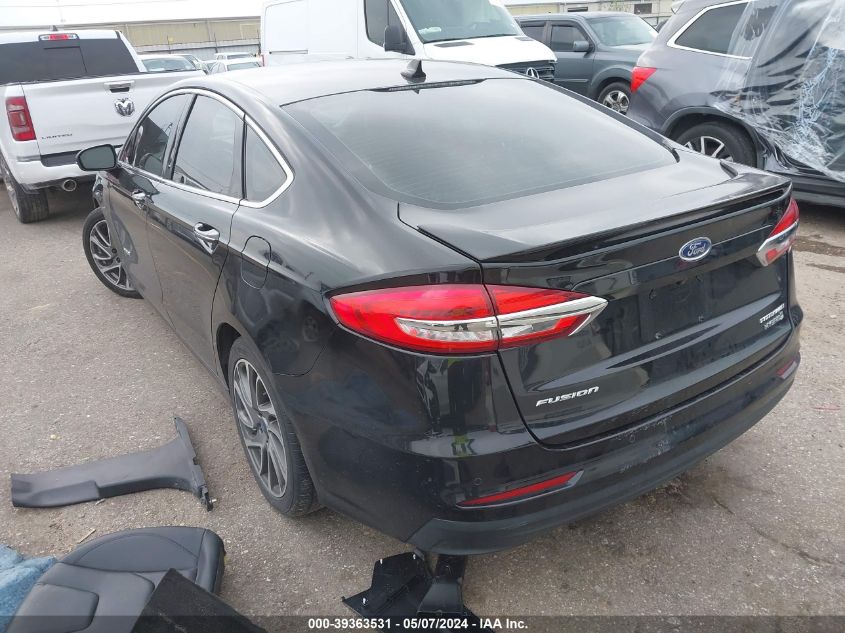 2019 Ford Fusion Hybrid Titanium VIN: 3FA6P0RU3KR223864 Lot: 39363531