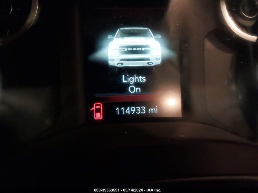 2020 Ram 1500 Big Horn 4X4 5'7 Box VIN: 1C6SRFFTXLN114797 Lot: 39363591