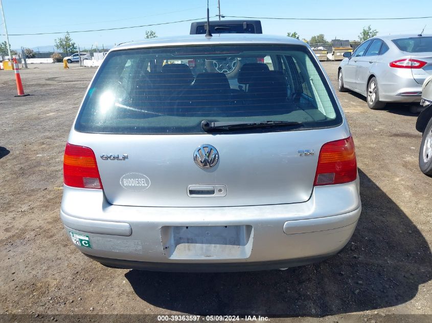 2002 Volkswagen Golf Gls Tdi VIN: 9BWGP61J724042526 Lot: 39363597