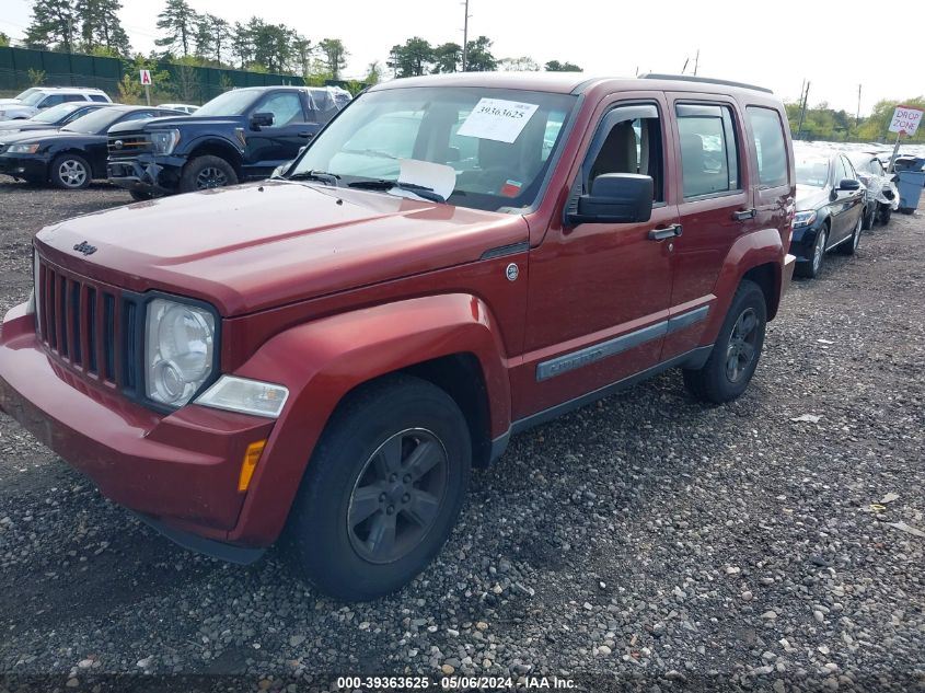 2008 Jeep Liberty Sport VIN: 1J8GN28K28W281463 Lot: 39363625