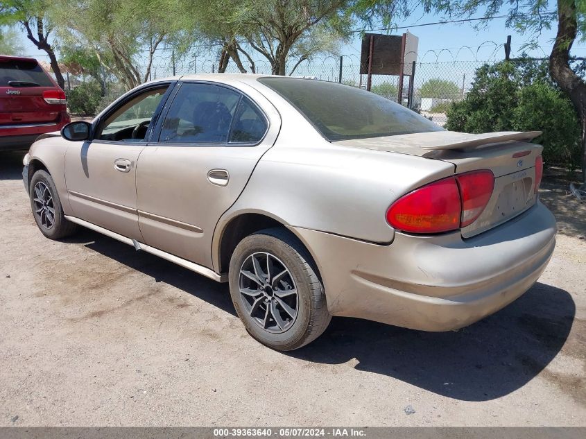 2003 Oldsmobile Alero Gl1 VIN: 1G3NL52E03C116045 Lot: 39363640