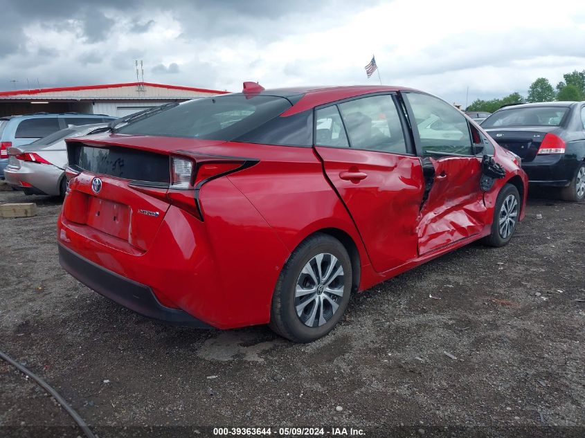 2021 Toyota Prius Le Awd-E VIN: JTDL9MFU4M3025069 Lot: 39363644