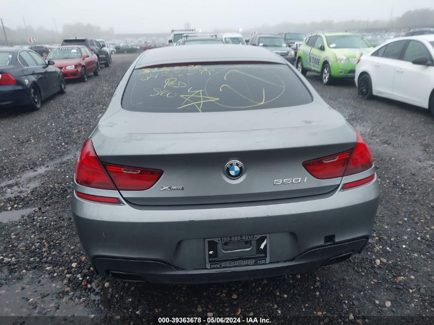 2014 BMW 650I Gran Coupe xDrive VIN: WBA6B4C55ED760411 Lot: 39363678