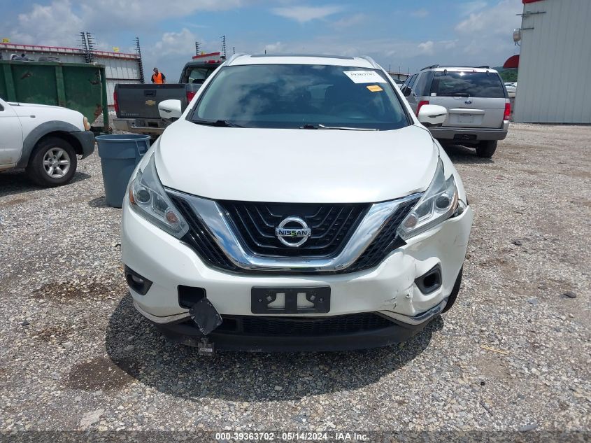 2017 Nissan Murano Platinum VIN: 5N1AZ2MH2HN125436 Lot: 39363702