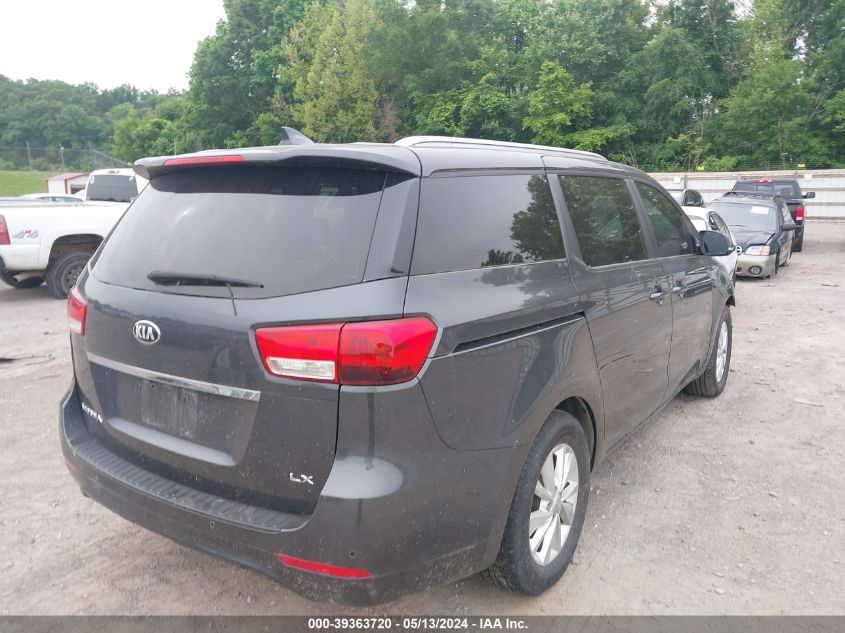 2016 Kia Sedona Lx VIN: KNDMB5C18G6165279 Lot: 39363720