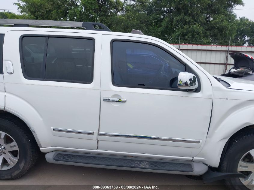 2008 Nissan Pathfinder Le VIN: 5N1AR18U28C648582 Lot: 39363759