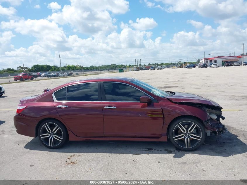 2017 Honda Accord Sport VIN: 1HGCR2F56HA178844 Lot: 39363827