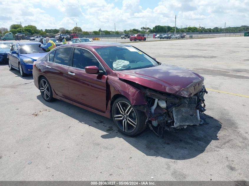 2017 Honda Accord Sport VIN: 1HGCR2F56HA178844 Lot: 39363827