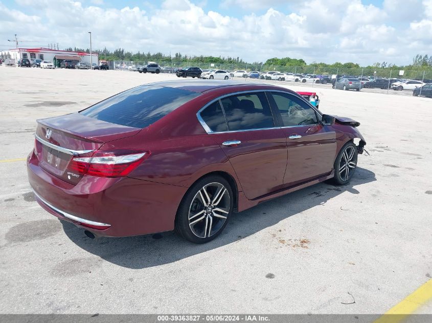 2017 Honda Accord Sport VIN: 1HGCR2F56HA178844 Lot: 39363827