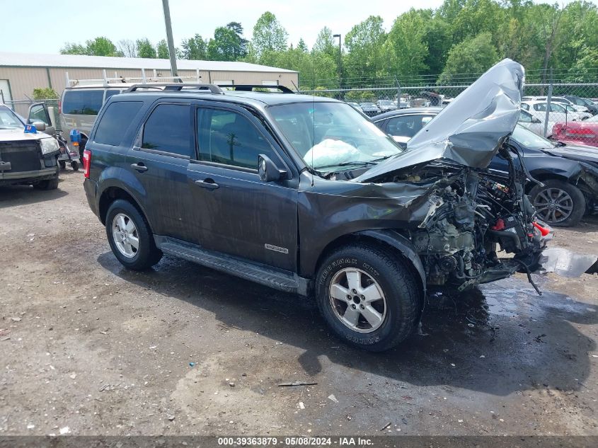 2008 Ford Escape Xls/Xls Manual VIN: 1FMCU02Z38KA42638 Lot: 39363879