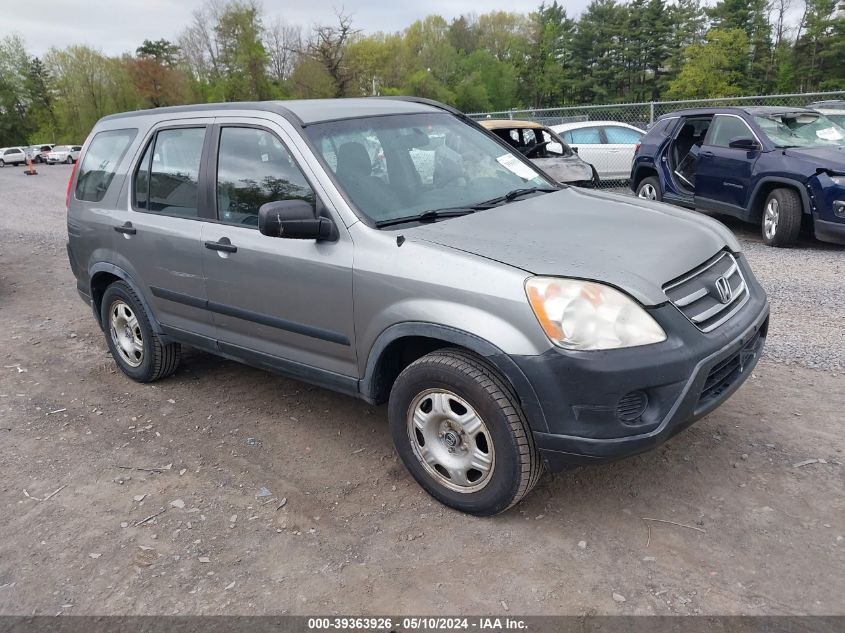 2005 Honda Cr-V Lx VIN: JHLRD78555C046498 Lot: 39363926