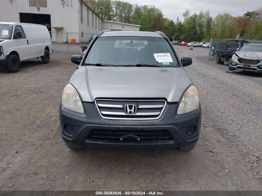 2005 Honda Cr-V Lx VIN: JHLRD78555C046498 Lot: 39363926