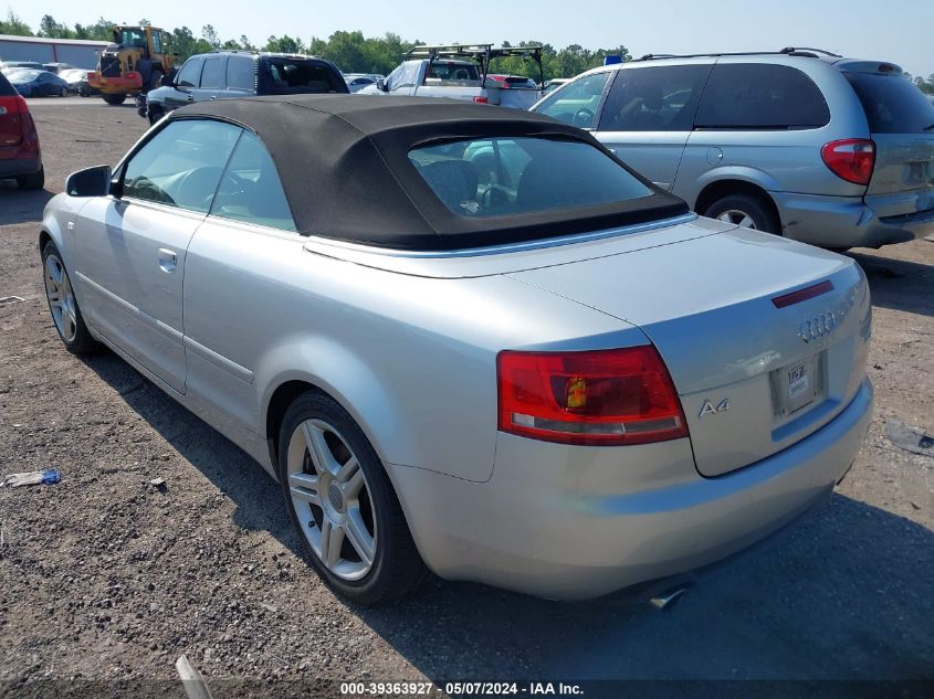 WAUAF48H18K015981 | 2008 AUDI A4