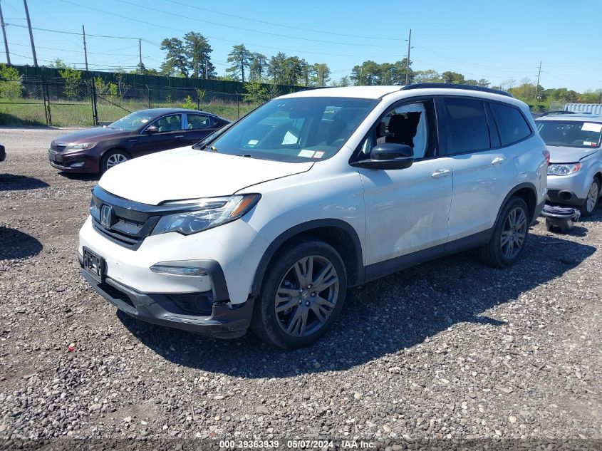 2022 Honda Pilot Awd Sport VIN: 5FNYF6H39NB102652 Lot: 39363939