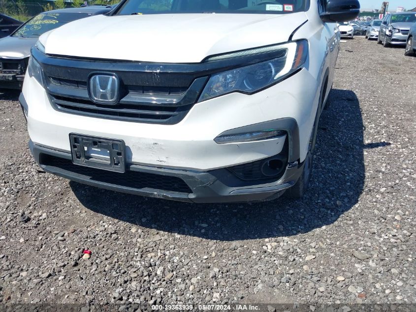 2022 Honda Pilot Awd Sport VIN: 5FNYF6H39NB102652 Lot: 39363939