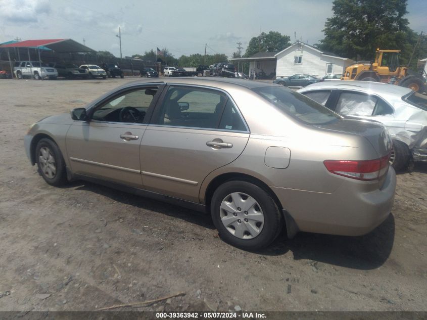 2003 Honda Accord 2.4 Lx VIN: 1HGCM56343A022616 Lot: 39363942