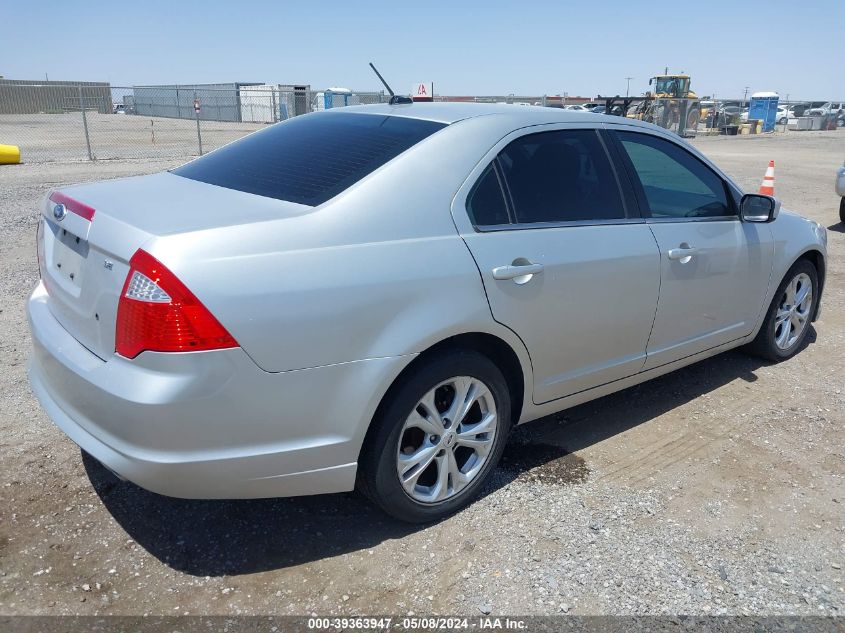 2012 Ford Fusion Se VIN: 3FAHP0HA4CR212812 Lot: 39363947