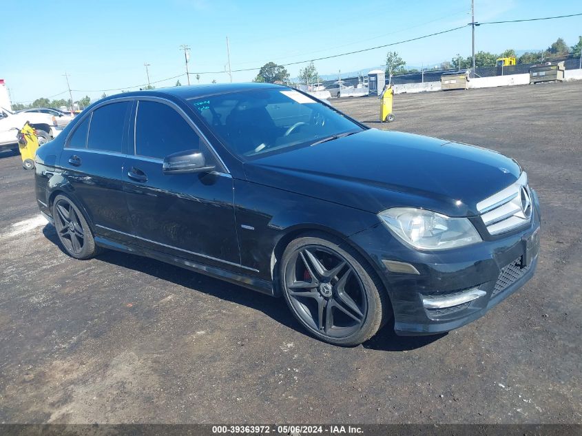 2012 Mercedes-Benz C 250 Luxury/Sport VIN: WDDGF4HB8CA648216 Lot: 39363972