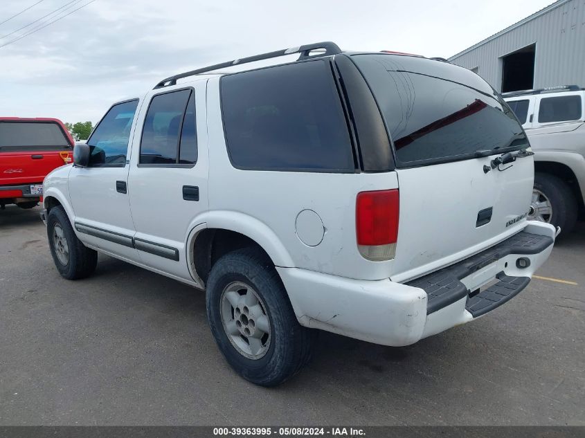 2000 Chevrolet Blazer Ls VIN: 1GNDT13W2Y2369660 Lot: 39363995