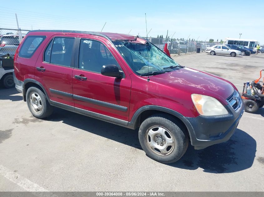 2003 Honda Cr-V Lx VIN: JHLRD684X3C013141 Lot: 39364008