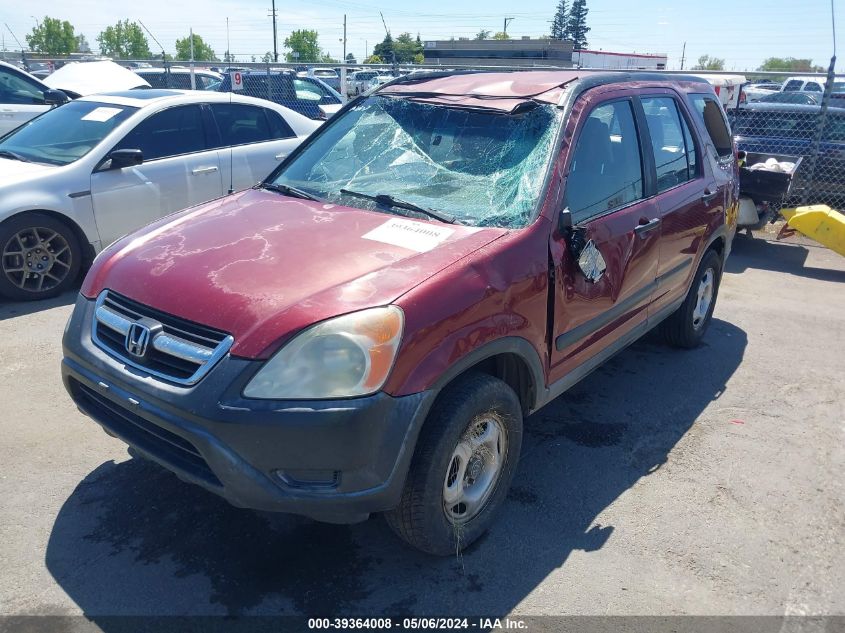 2003 Honda Cr-V Lx VIN: JHLRD684X3C013141 Lot: 39364008