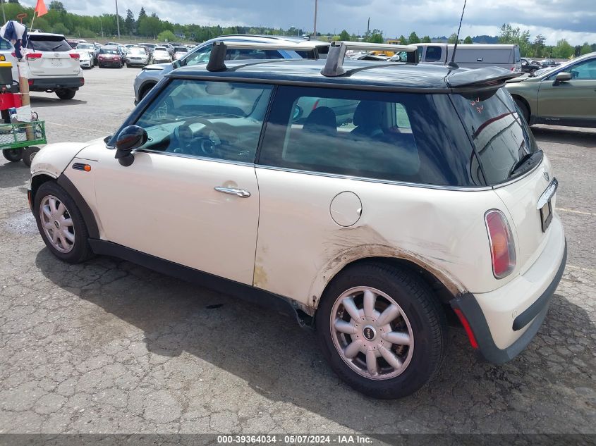 2003 Mini Cooper VIN: WMWRC33473TC45346 Lot: 39364034