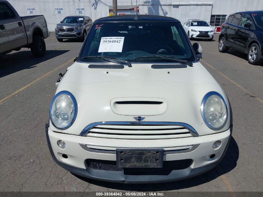 2006 Mini Cooper S VIN: WMWRH33536TF86273 Lot: 39364042