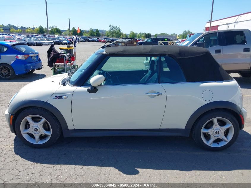 2006 Mini Cooper S VIN: WMWRH33536TF86273 Lot: 39364042