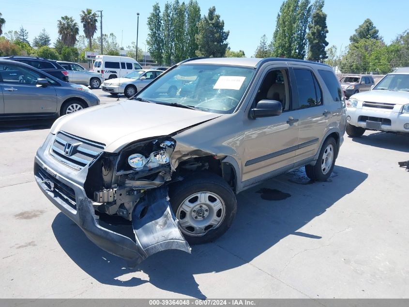 2005 Honda Cr-V Lx VIN: JHLRD68555C020607 Lot: 39364048