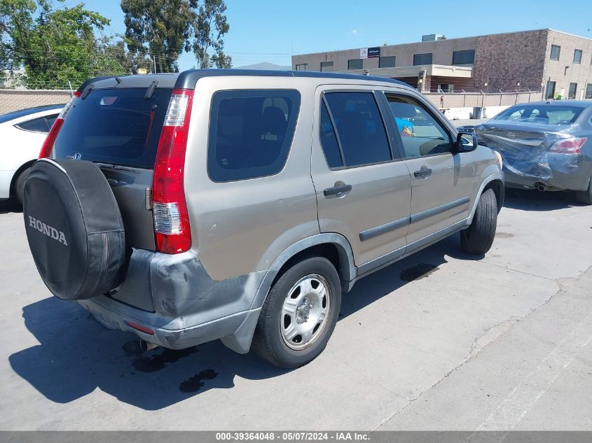 2005 Honda Cr-V Lx VIN: JHLRD68555C020607 Lot: 39364048