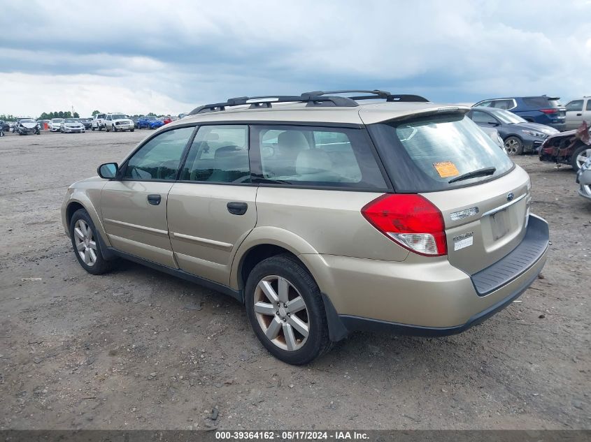 2009 Subaru Outback 2.5I VIN: 4S4BP61C997325469 Lot: 39364162