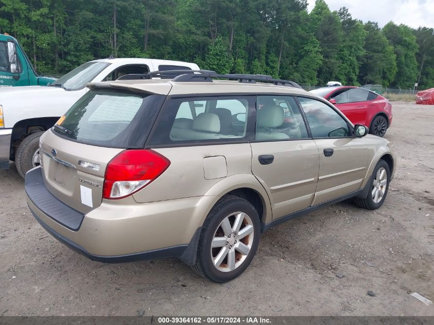 2009 Subaru Outback 2.5I VIN: 4S4BP61C997325469 Lot: 39364162