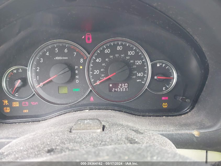 2009 Subaru Outback 2.5I VIN: 4S4BP61C997325469 Lot: 39364162