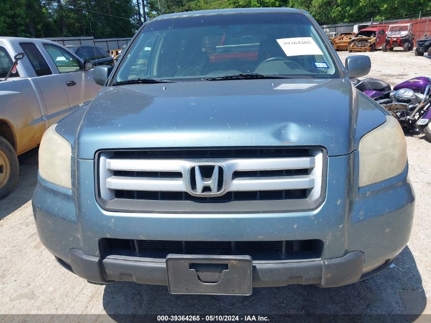 2007 Honda Pilot Ex-L VIN: 5FNYF18537B013750 Lot: 39364265