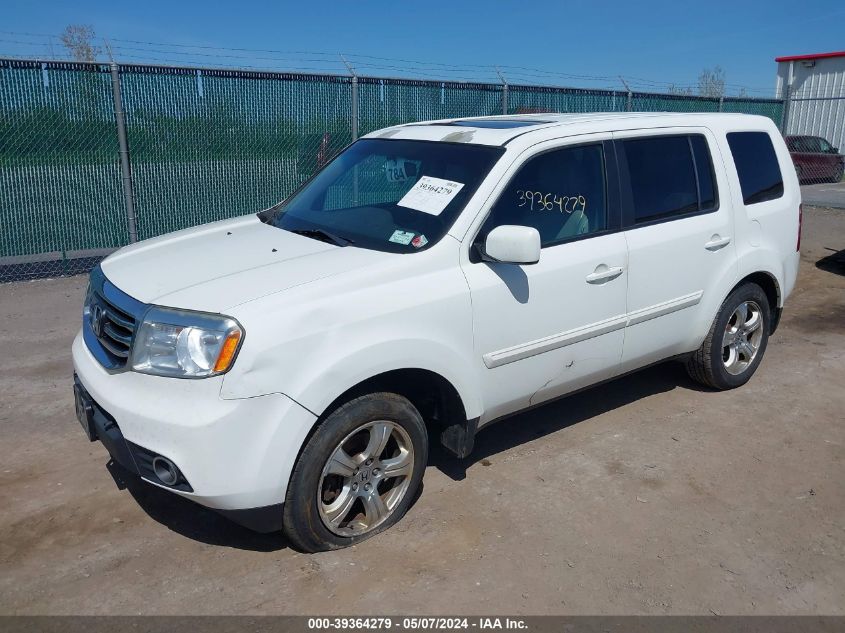 2015 Honda Pilot Ex-L VIN: 5FNYF4H56FB033328 Lot: 39364279