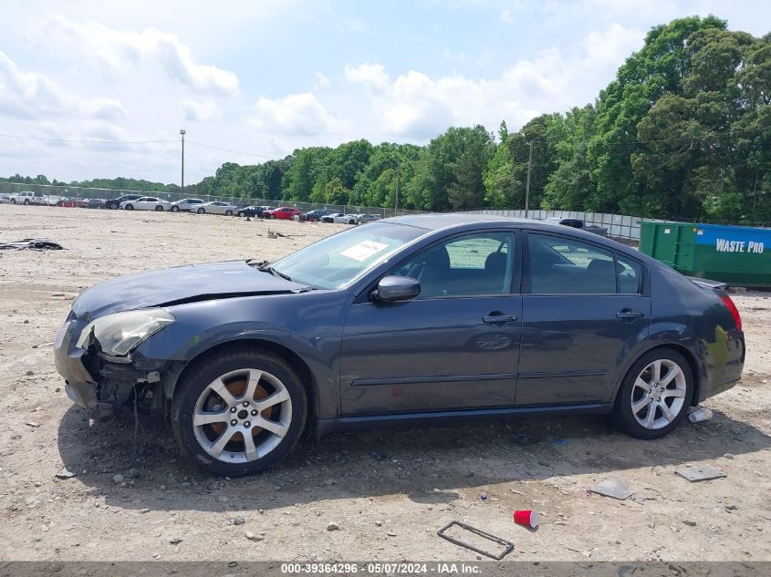 2008 Nissan Maxima 3.5 Se VIN: 1N4BA41E48C804325 Lot: 39364296