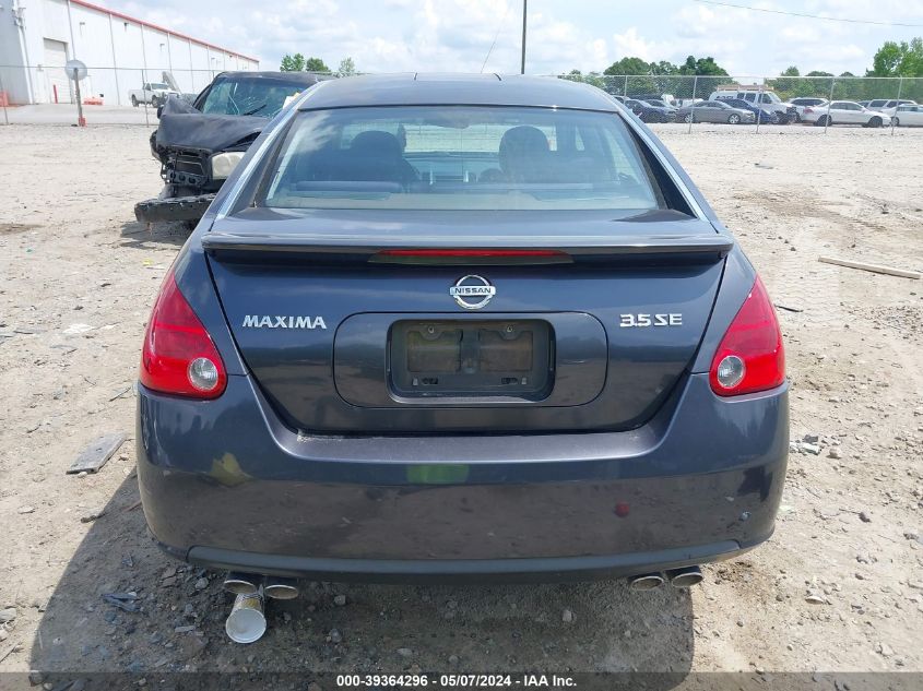 2008 Nissan Maxima 3.5 Se VIN: 1N4BA41E48C804325 Lot: 39364296