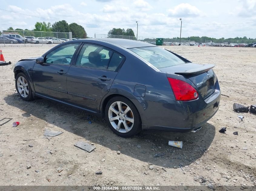 2008 Nissan Maxima 3.5 Se VIN: 1N4BA41E48C804325 Lot: 39364296