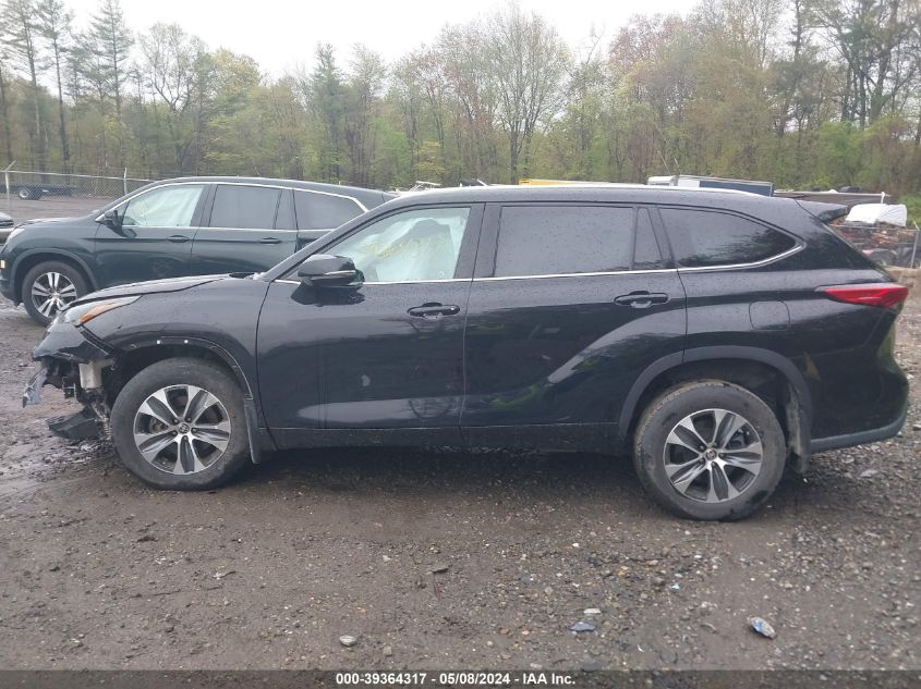 2021 Toyota Highlander Xle VIN: 5TDGZRBH2MS528900 Lot: 39364317