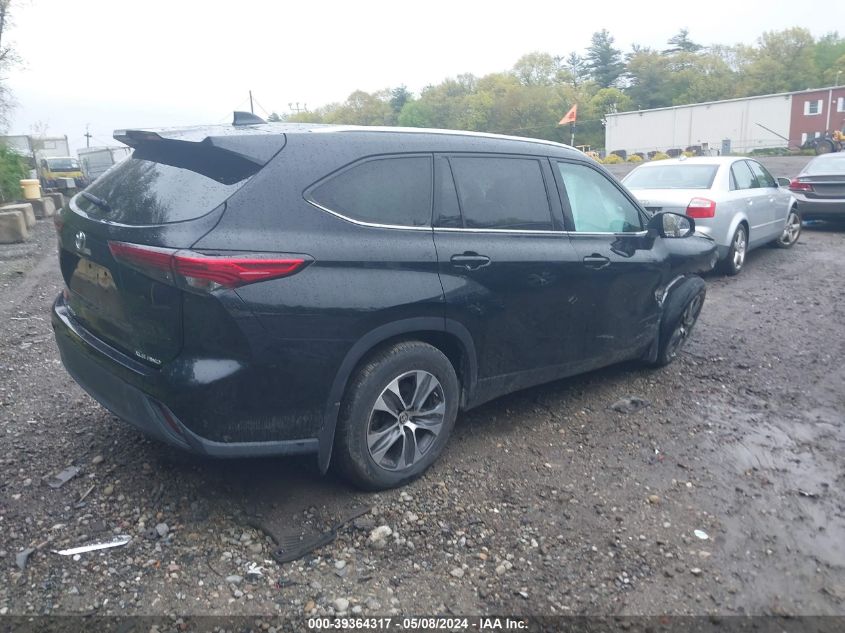 2021 Toyota Highlander Xle VIN: 5TDGZRBH2MS528900 Lot: 39364317