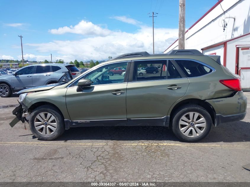 2017 Subaru Outback 2.5I Premium VIN: 4S4BSAFC0H3307409 Lot: 39364337