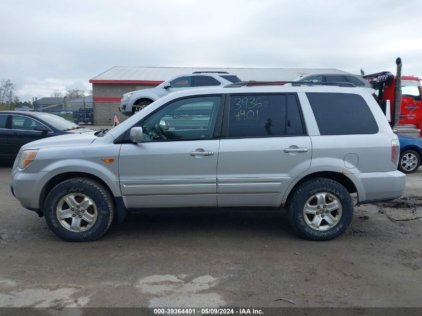 2008 Honda Pilot Vp VIN: 5FNYF182X8B037308 Lot: 39364401