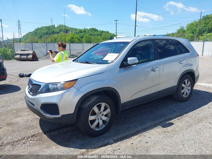 2013 Kia Sorento Lx VIN: 5XYKT3A10DG371975 Lot: 39364457