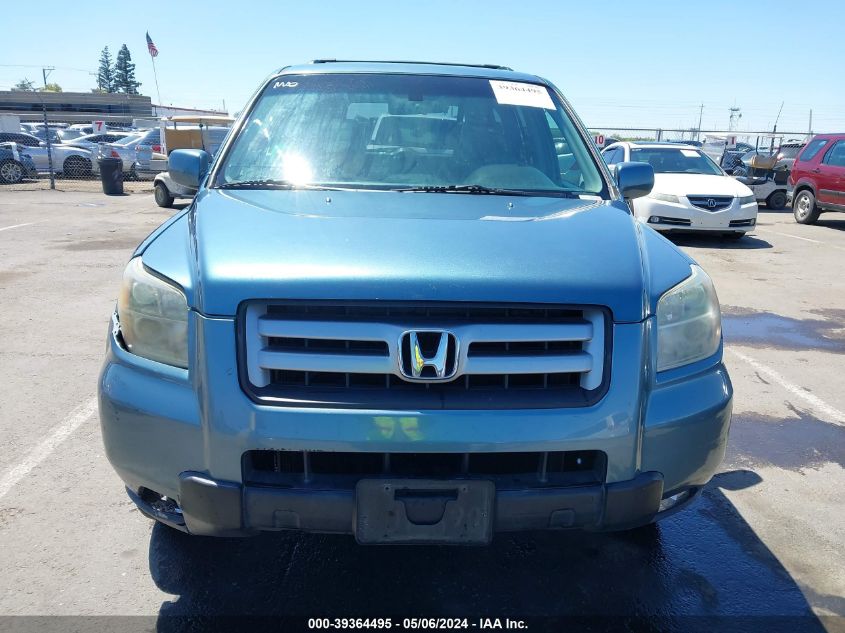 2006 Honda Pilot Ex-L VIN: 5FNYF28586B045369 Lot: 39364495